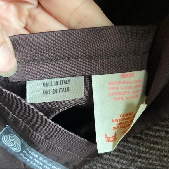 Croydon 66 Made in Italy 100% wool double breasted trench jacket Sz 42 - Picture 12 of 14